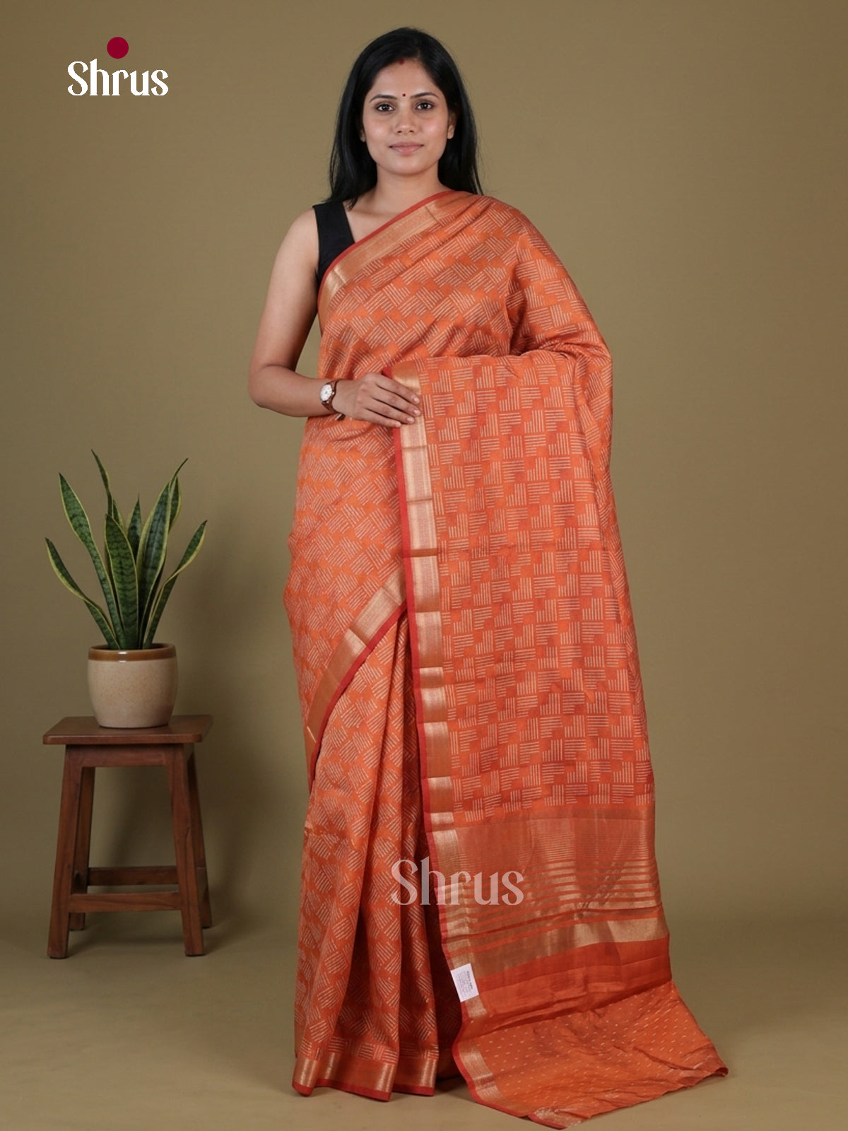 Semi Rawsilk Saree - EGS10110