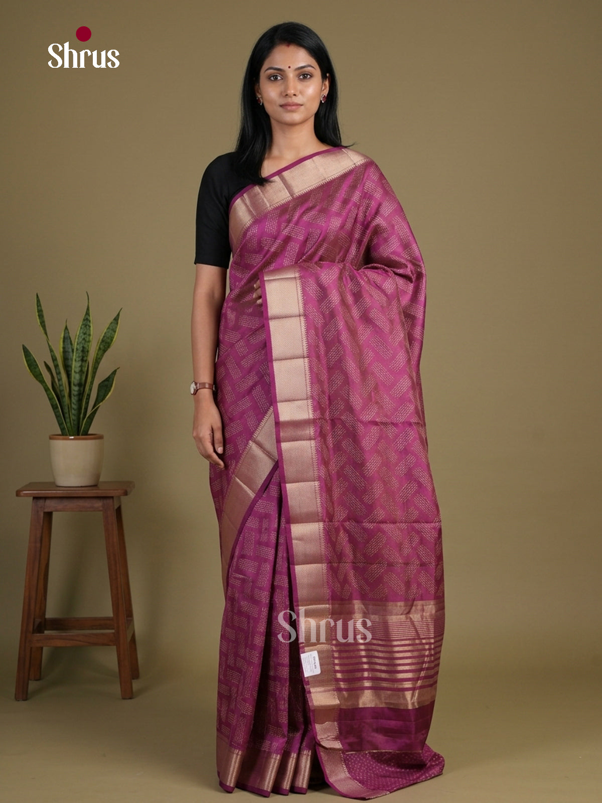 Semi Rawsilk Saree - EGS10125 - Shop on Shrus.com