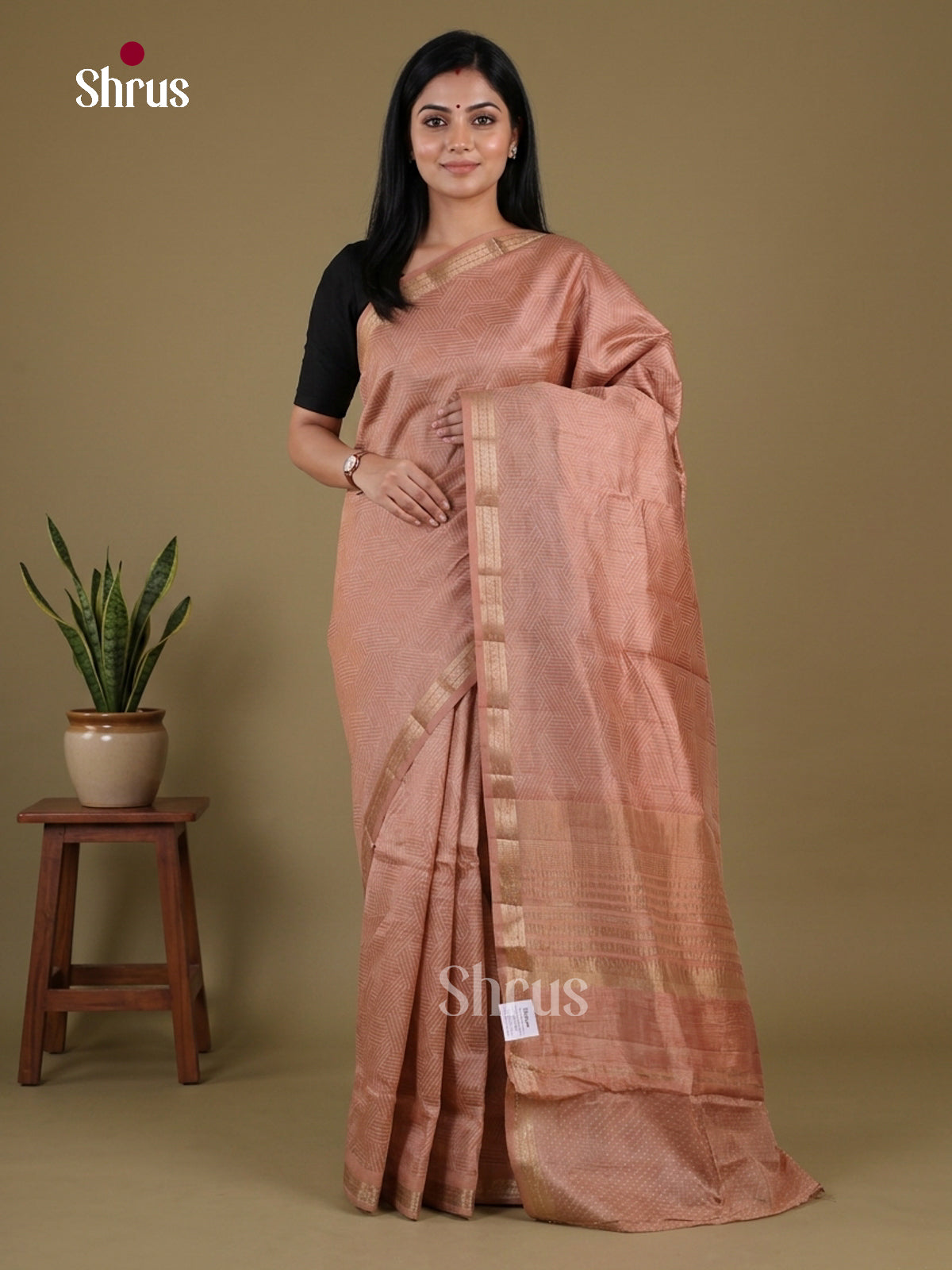 Semi Rawsilk Saree - EGS10169 - Shop on Shrus.com