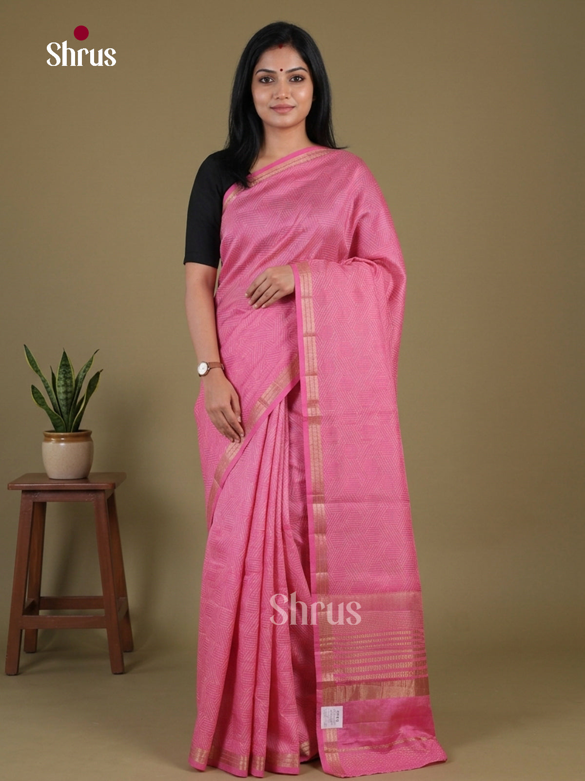 Semi Rawsilk Saree - EGS10173 - Shop on Shrus.com