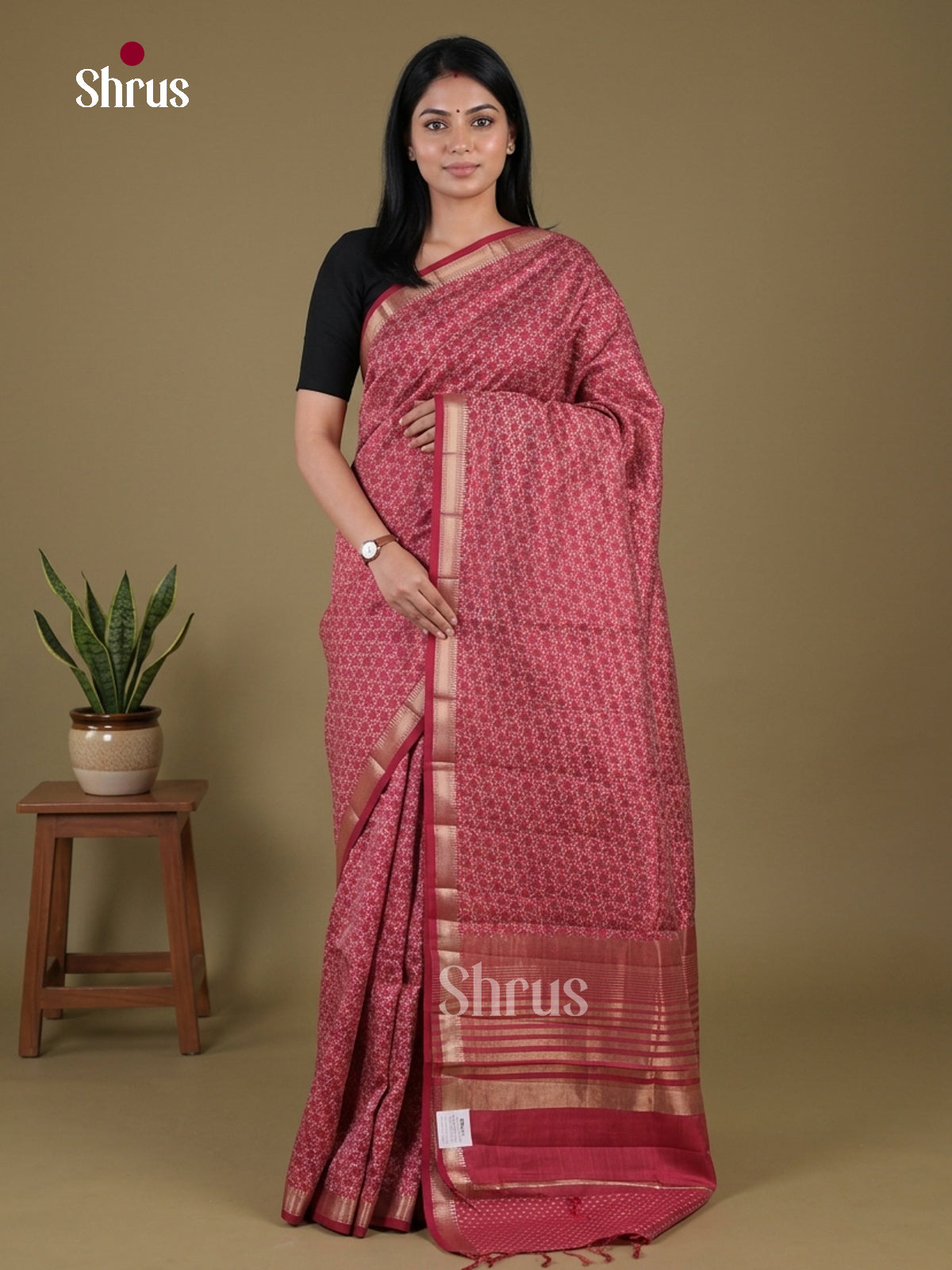 Semi Rawsilk Saree - EGS10260 - Shop on Shrus.com