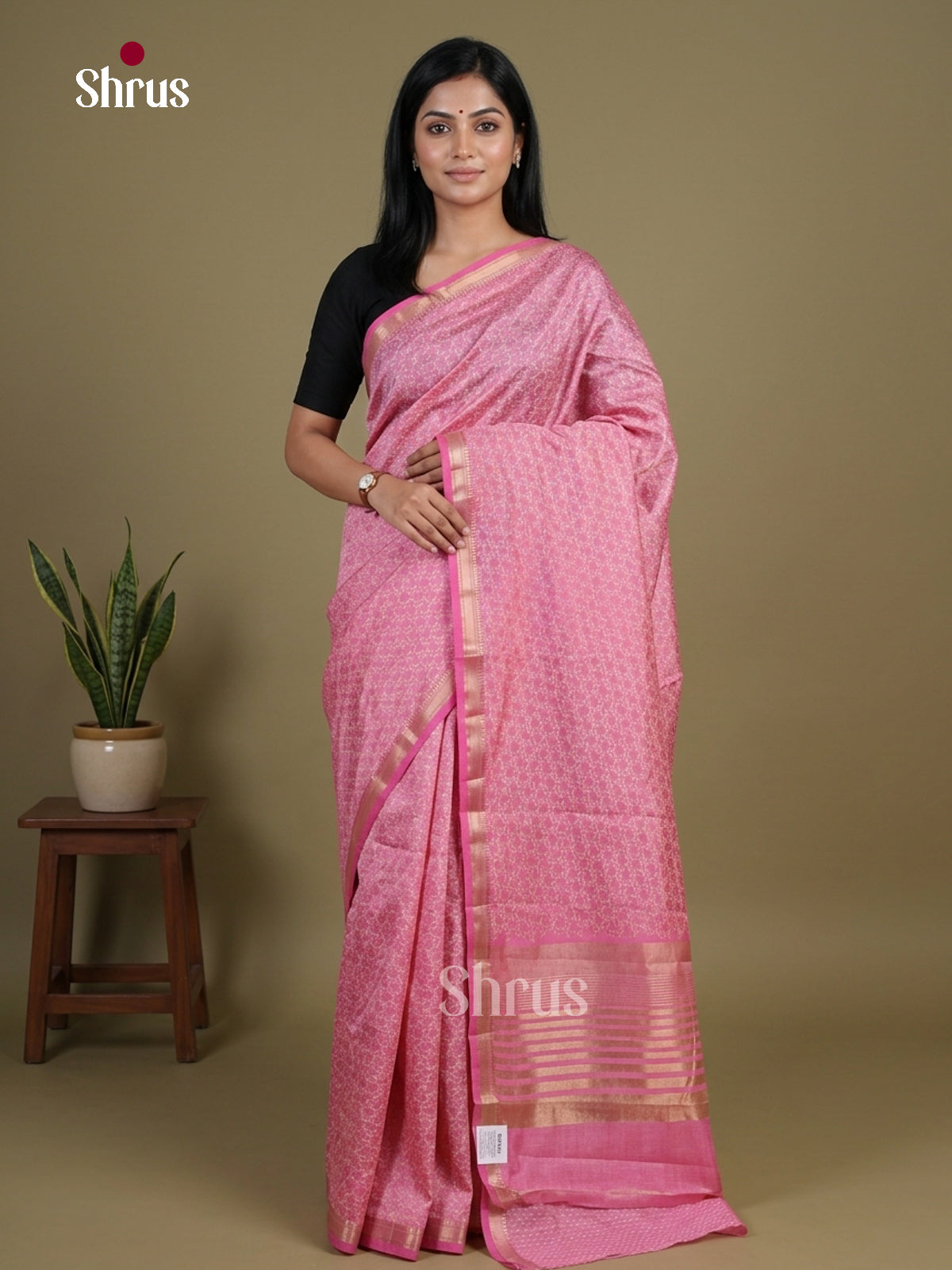 Semi Rawsilk Saree - EGS10266 - Shop on Shrus.com