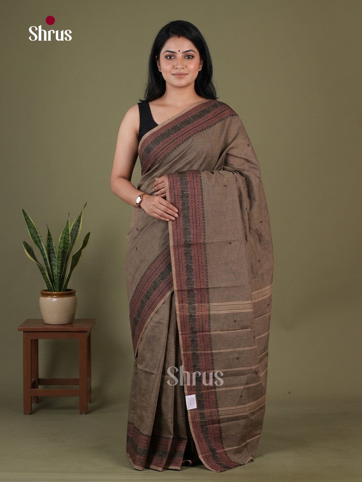 Chettinad Cotton Saree - EGS10392 - Shop on Shrus.com