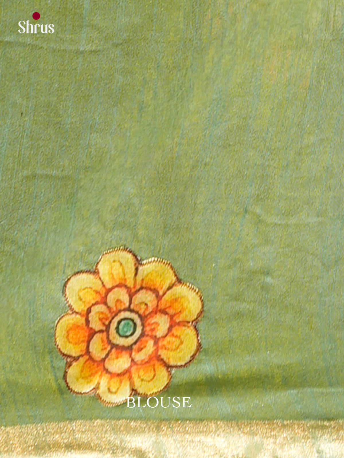 Kalamkari Applique Saree - EGS13036