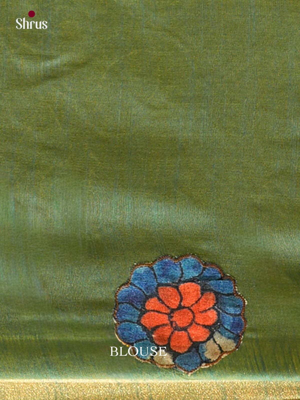 Green - Kalamkari Applique Saree