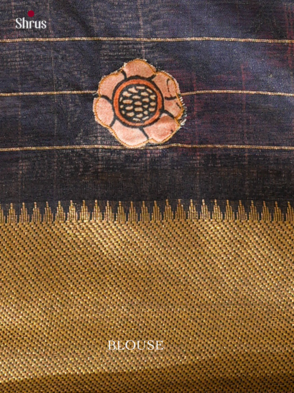 Kalamkari Applique Saree - EGS13168