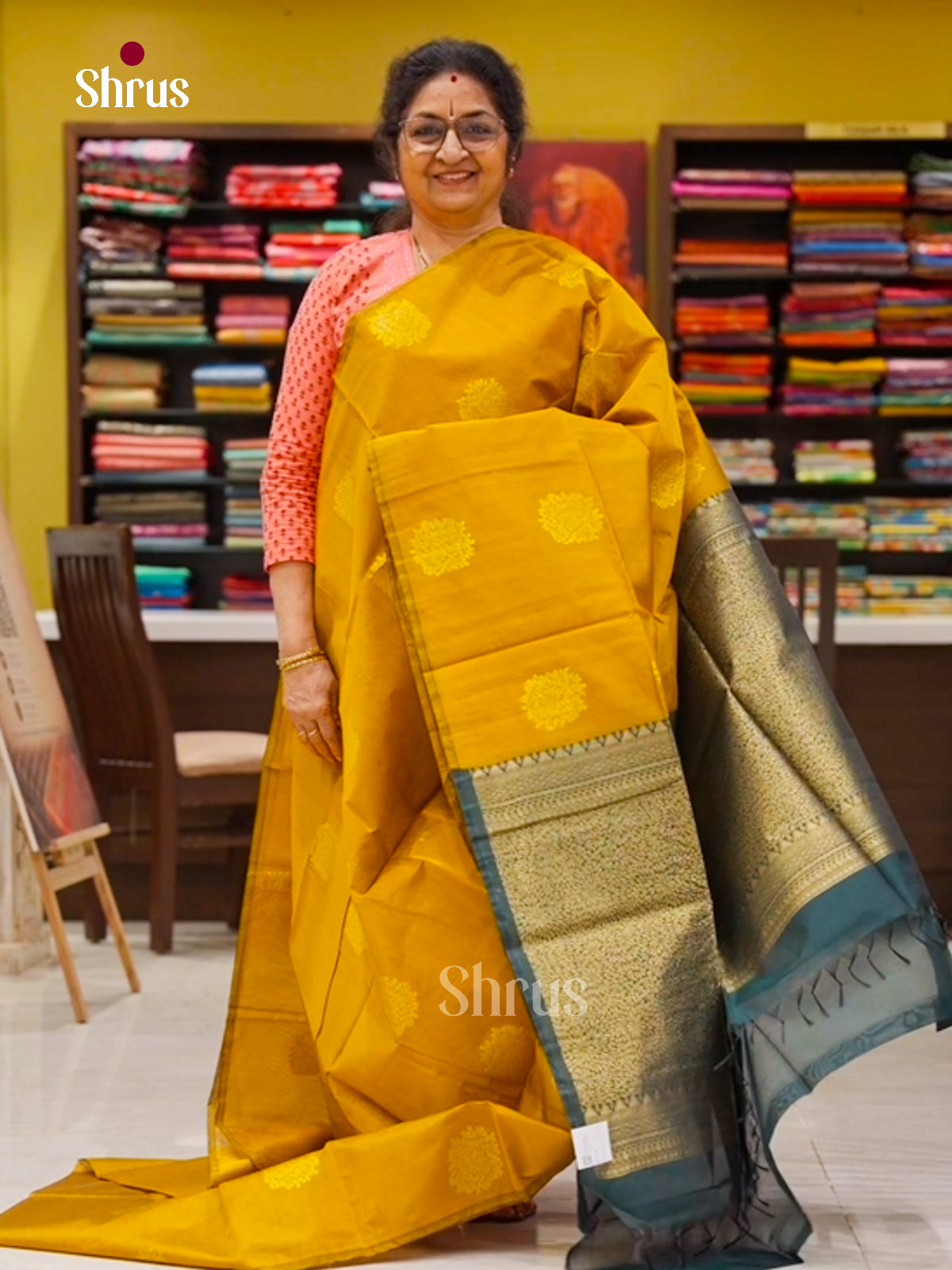 Semi Silkcotton Saree - EGS17031 - Shop on Shrus.com