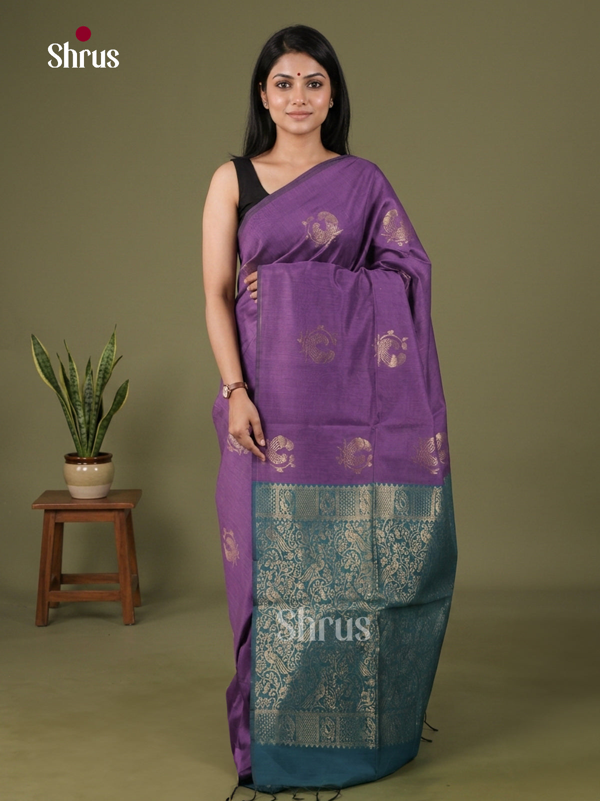 Semi Silkcotton Saree - EGS17054