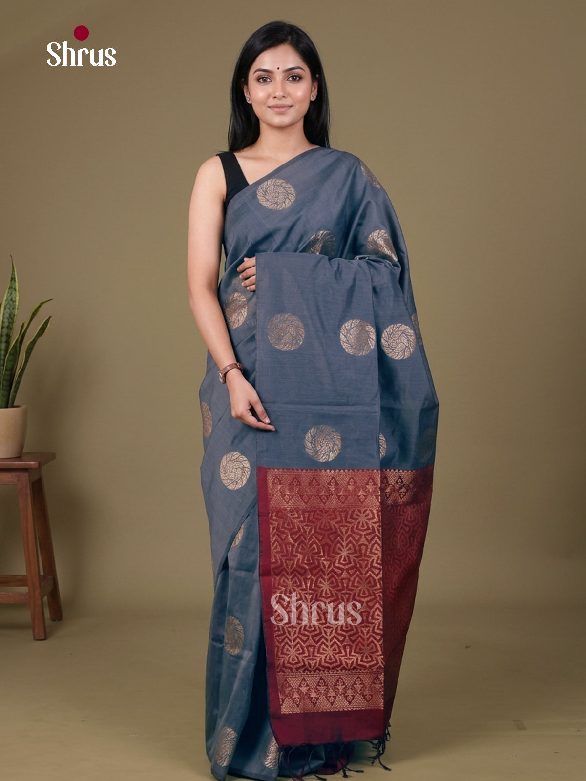 Semi Silkcotton Saree - EGS17063