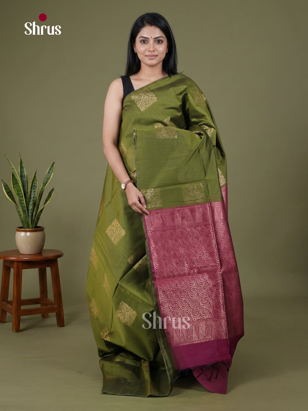 Semi Silkcotton Saree - EGS17099