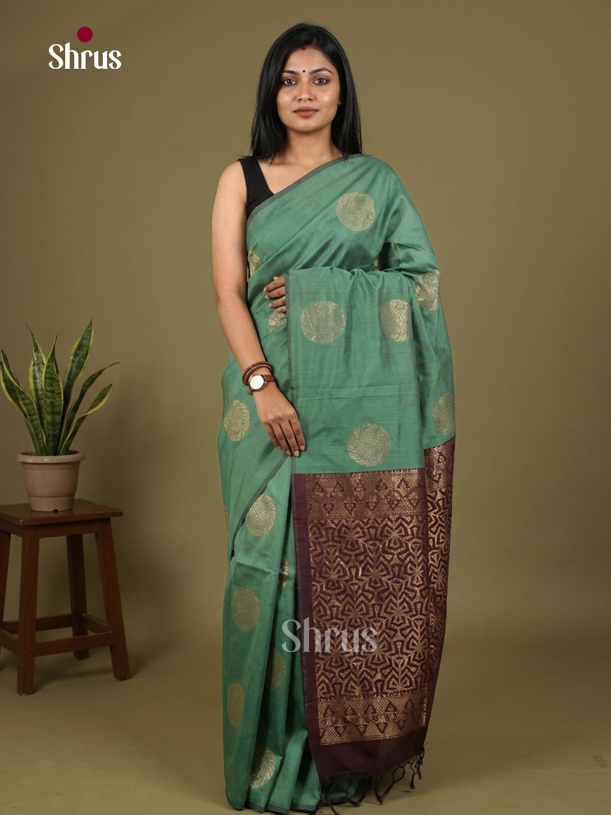 Semi Silkcotton Saree - EGS17105