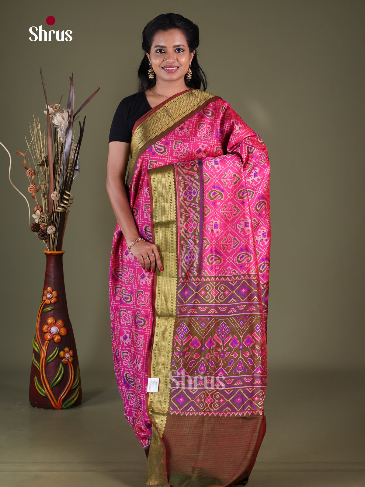 Semi Patola Saree - EGS21010 - Shop on Shrus.com