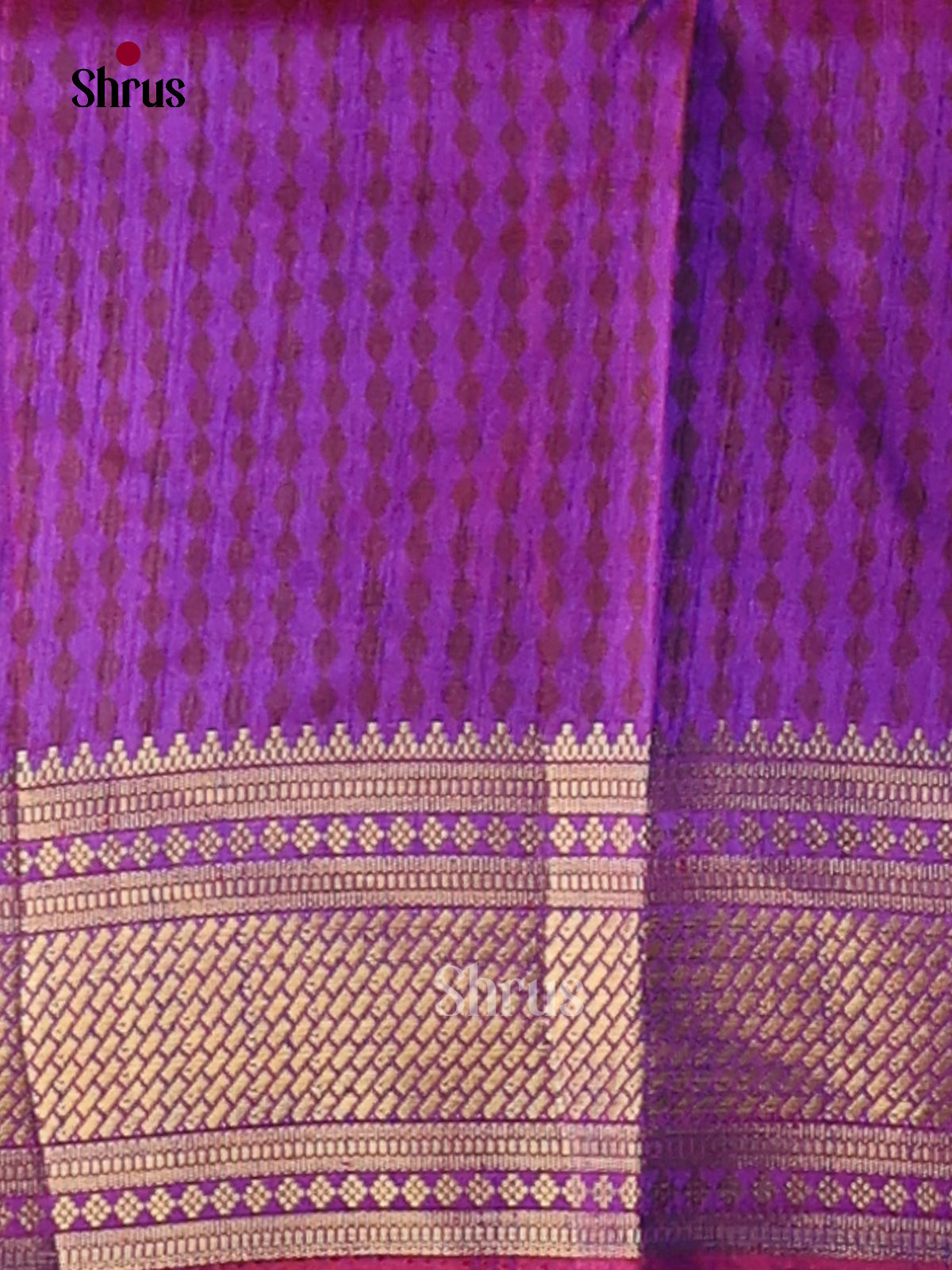 Pink & Purple- Semi Patola Saree