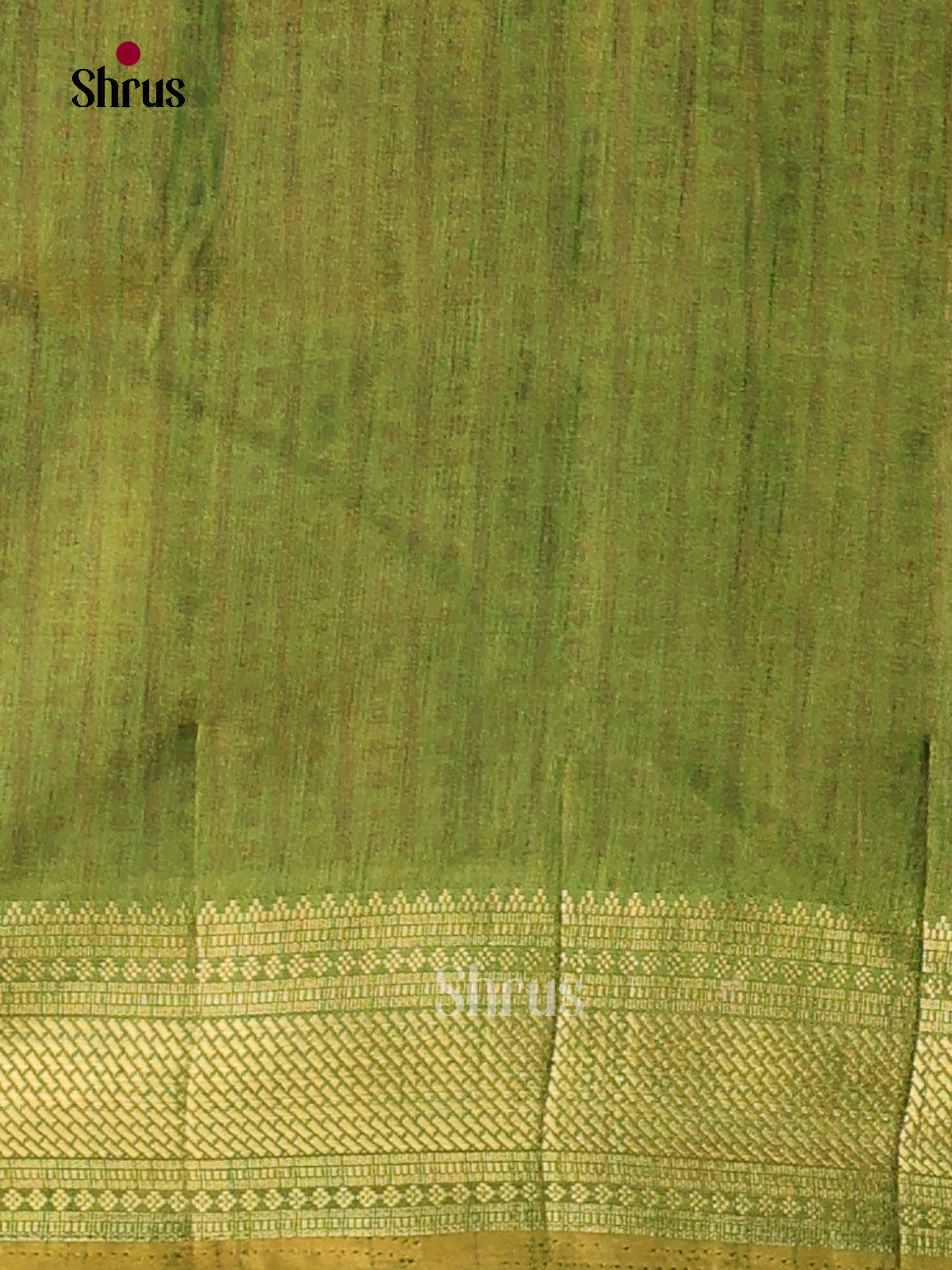 Mustard & Green - Semi Patola Saree