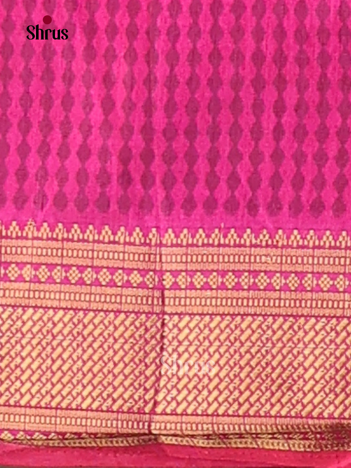 Purple & Pink - Semi Patola Saree - Shop on Shrus.com