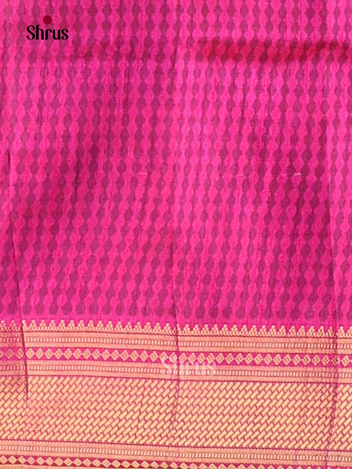 Purple & Pink- Semi Patola Saree