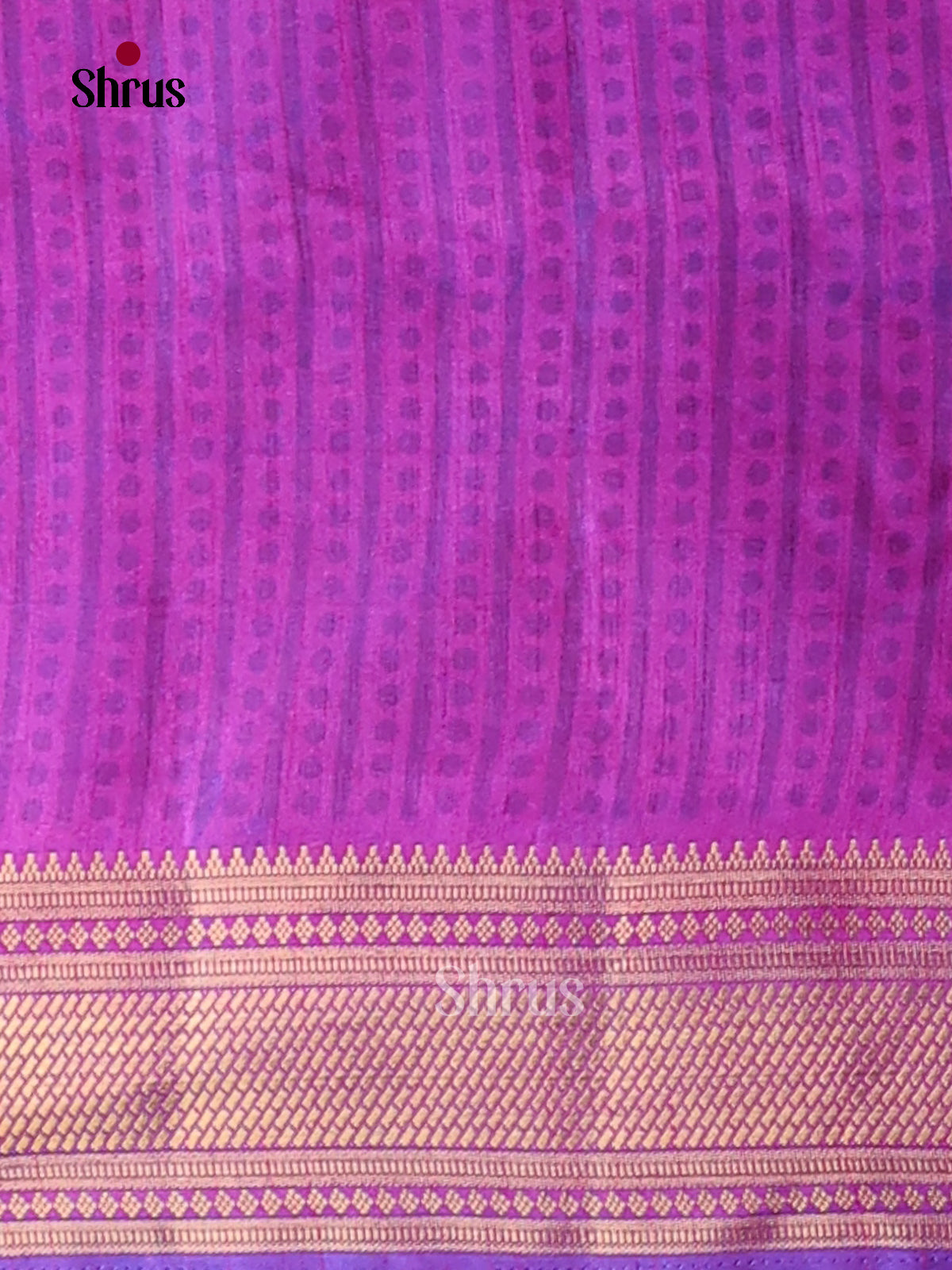 Blue & Purple- Semi Patola Saree