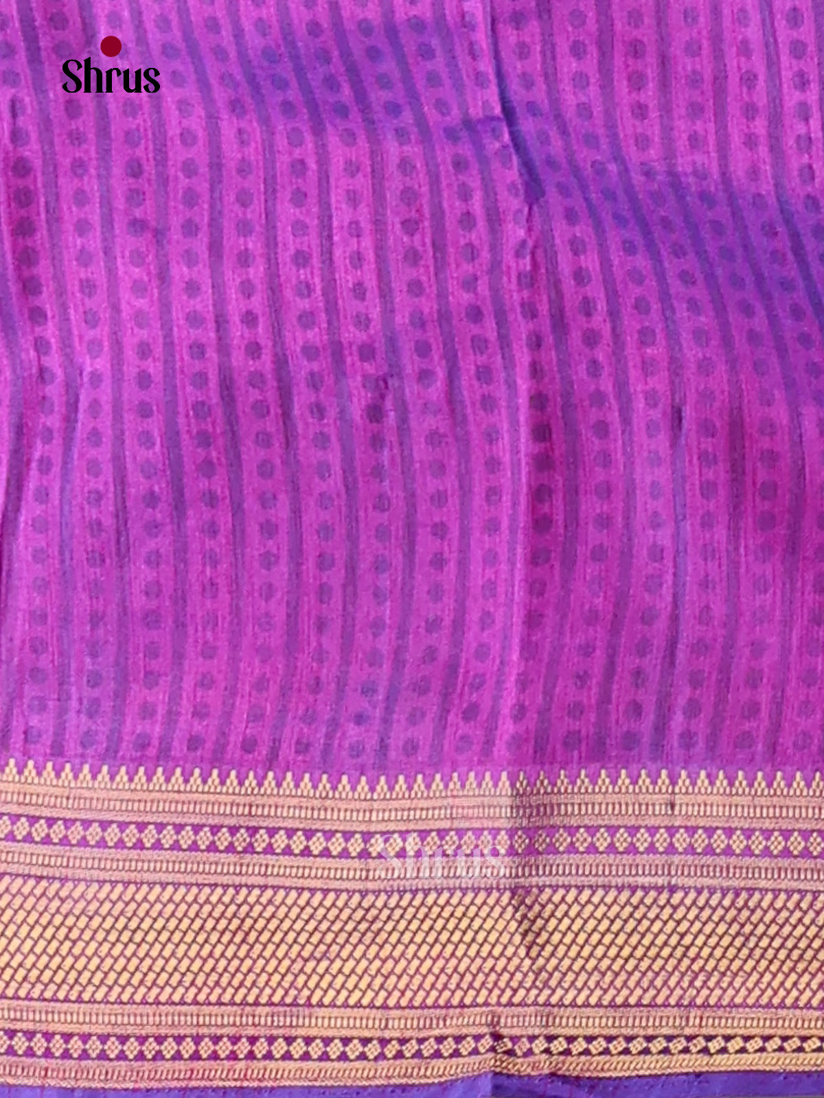 Blue & Purple - Semi Patola Saree