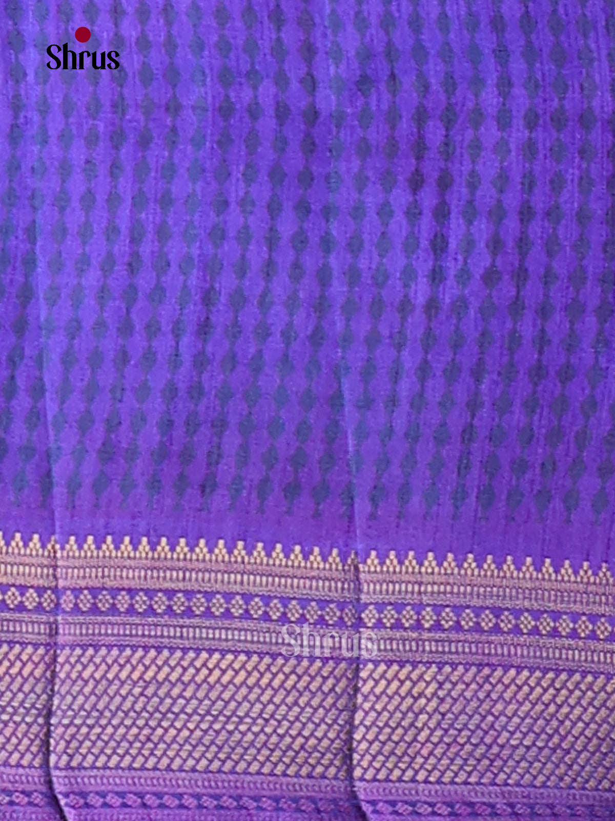Blue & Purple - Semi Patola Saree