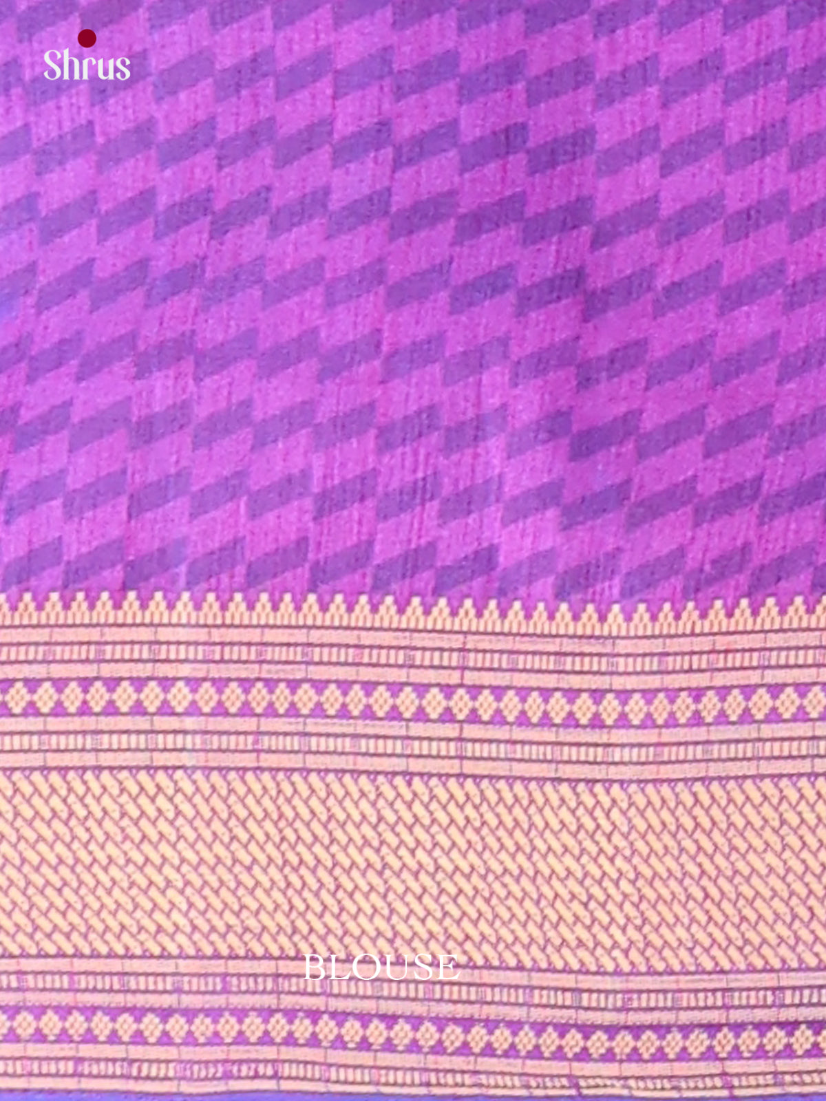 Blue & Purple - Semi Patola Saree