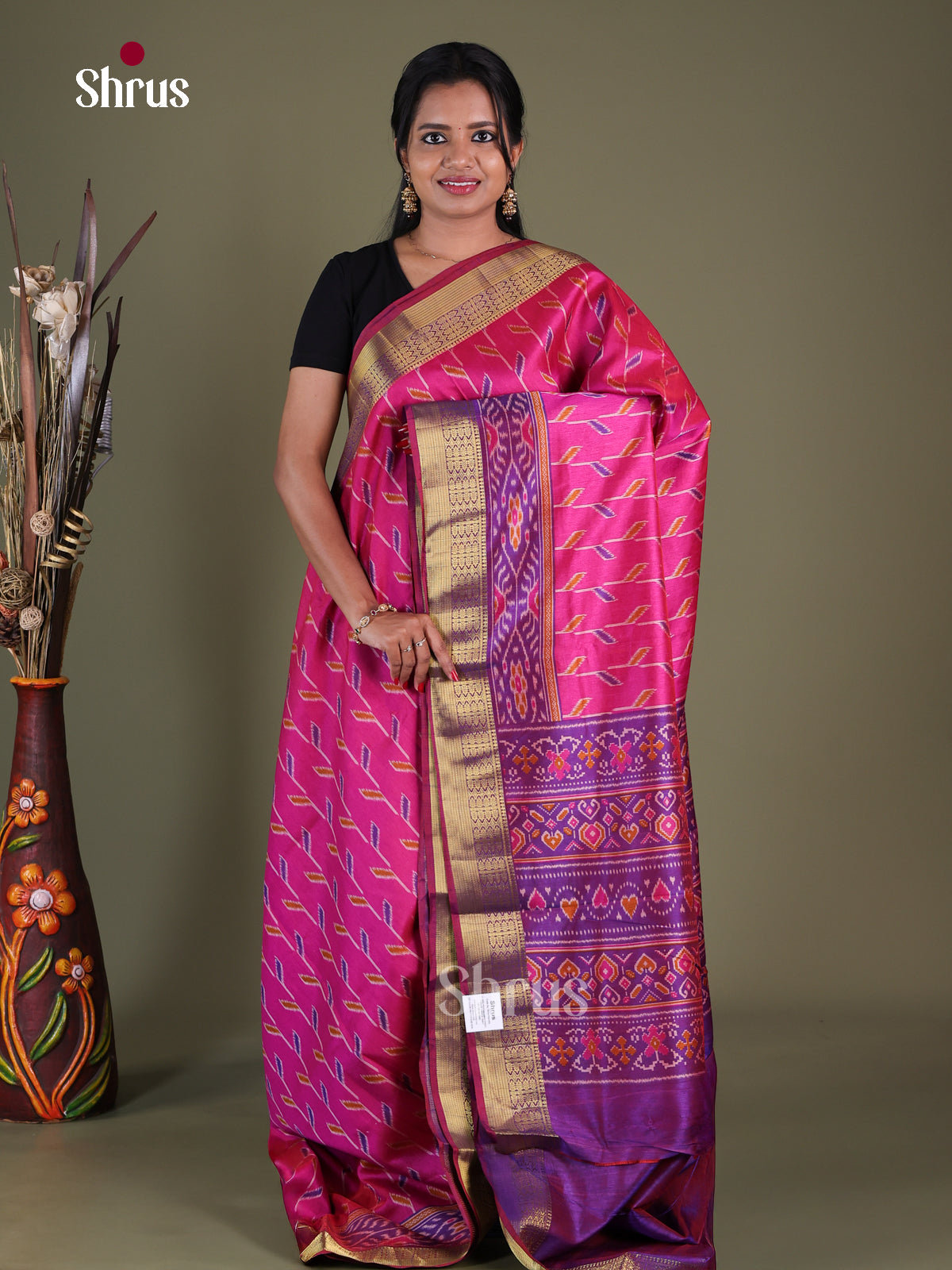 Semi Patola Saree -EGS21220 - Shop on Shrus.com