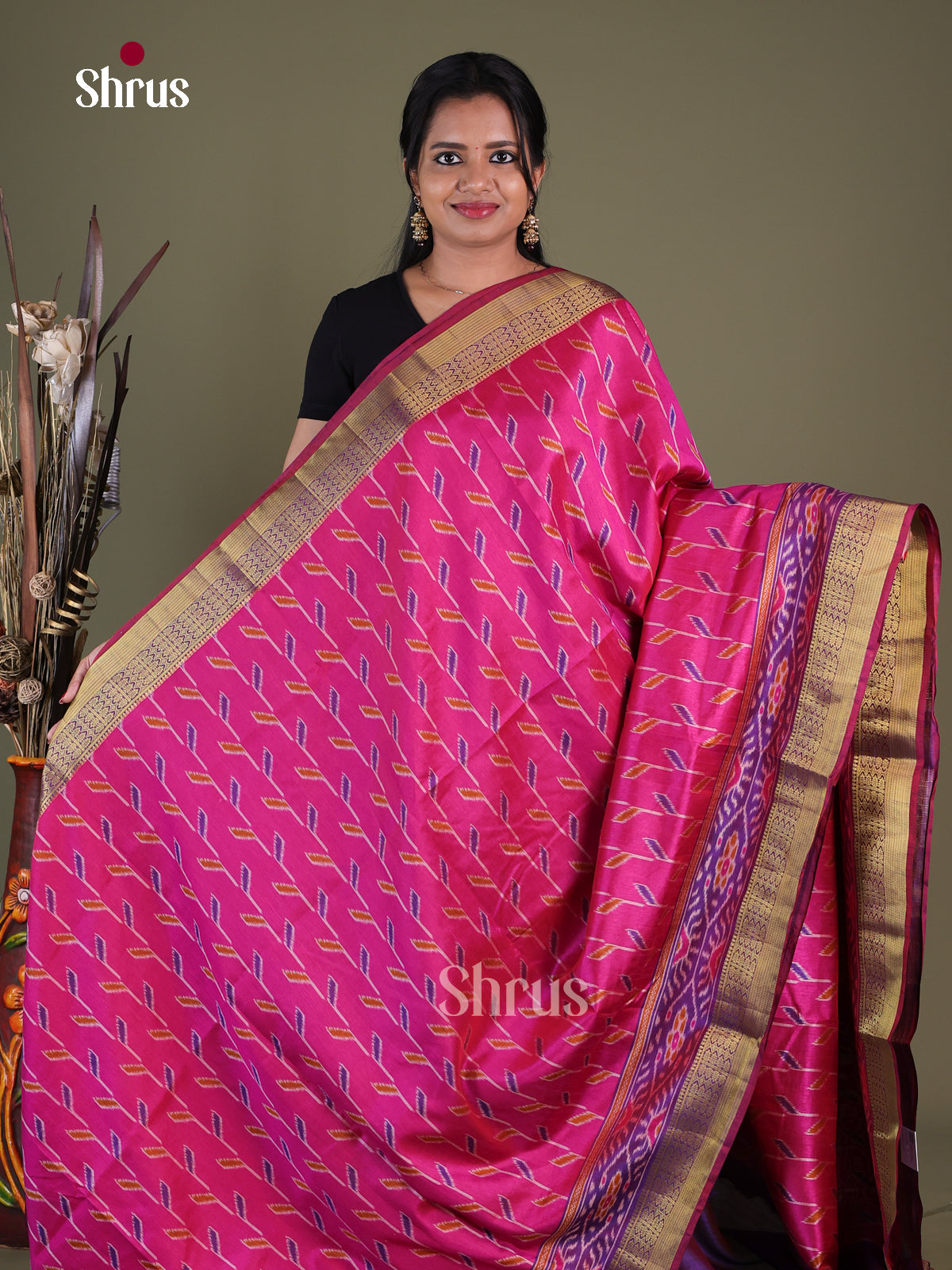 Semi Patola Saree -EGS21220 - Shop on Shrus.com