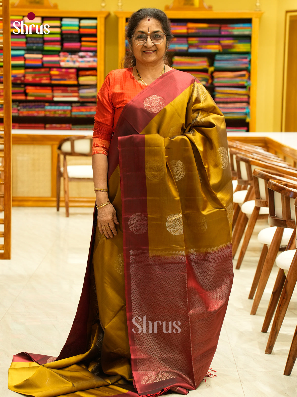 Softsilk-halfpure Saree - EGS27027 - Shop on Shrus.com