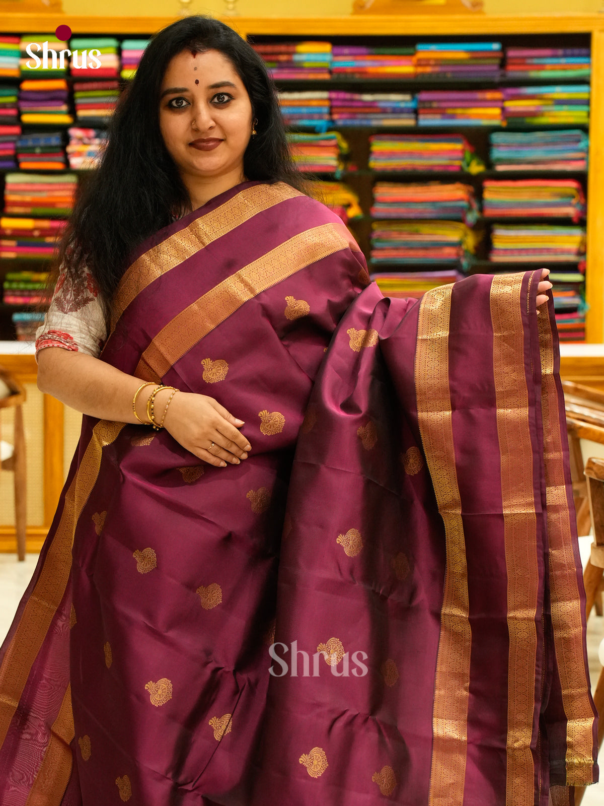 Kanchipuram-halfpure Saree - EH01085