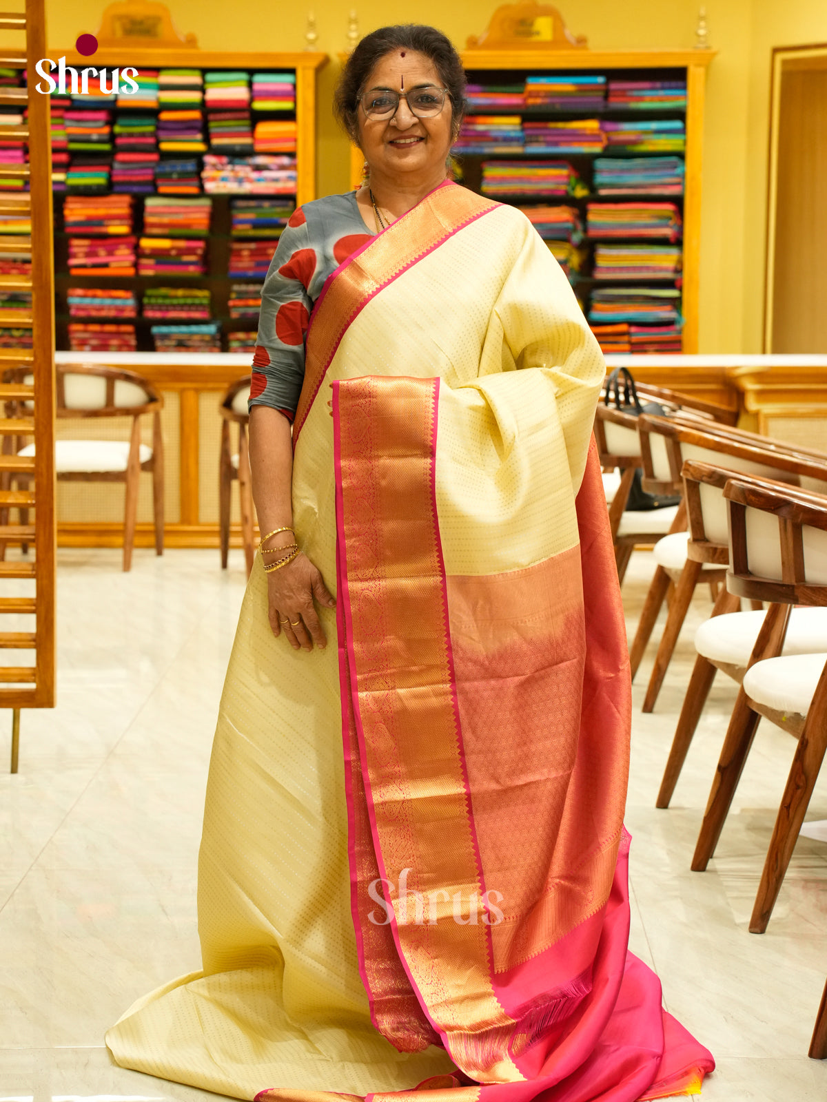 Kanchipuram-halfpure Saree - EH01095