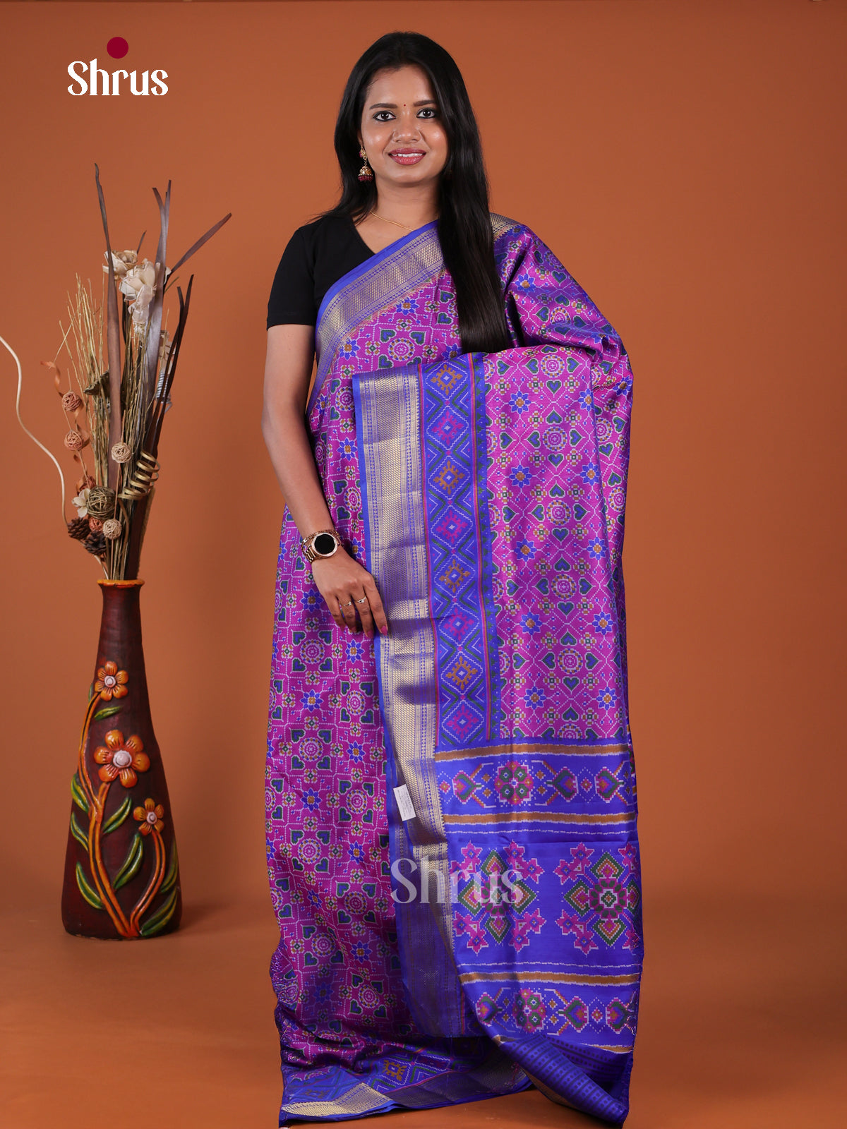 Semi Patola Saree - EH04070