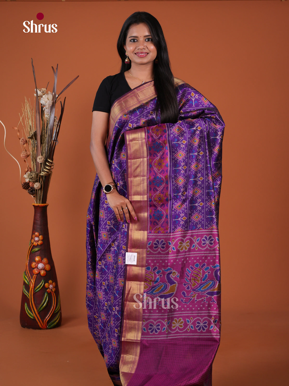 Semi Patola Saree - EH04072