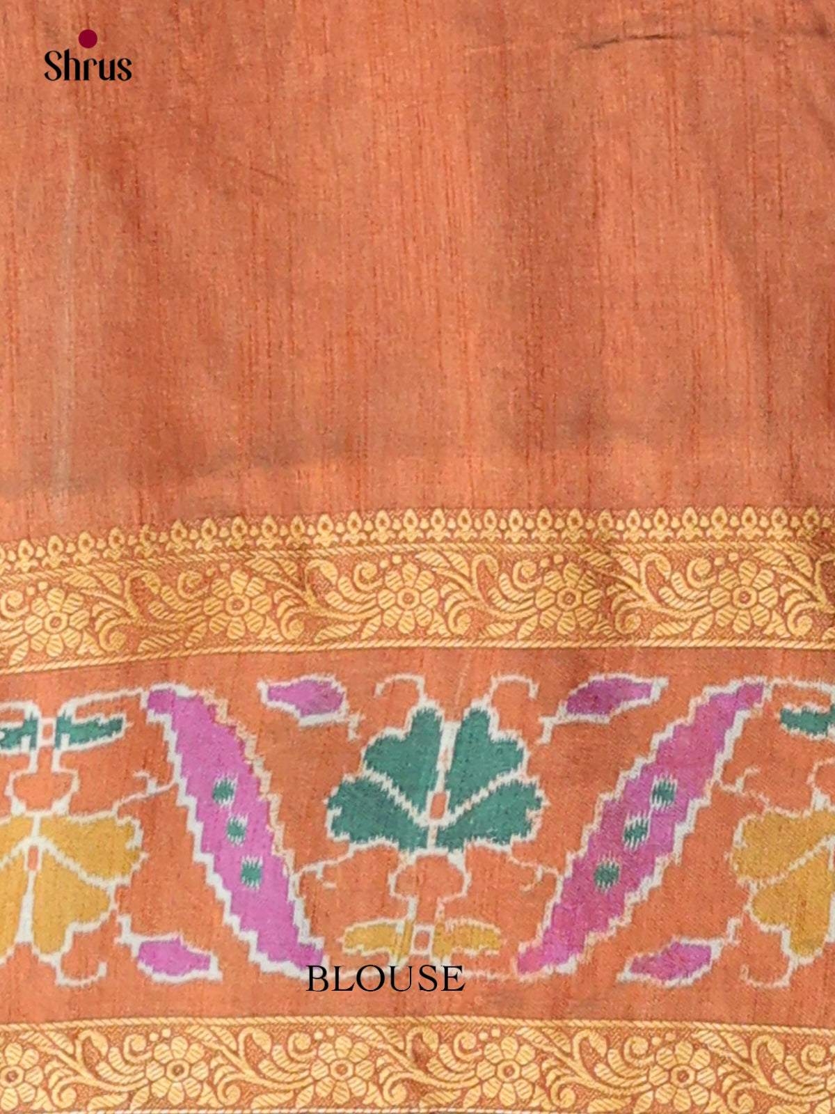 Green & Brown - Semi Patola Saree