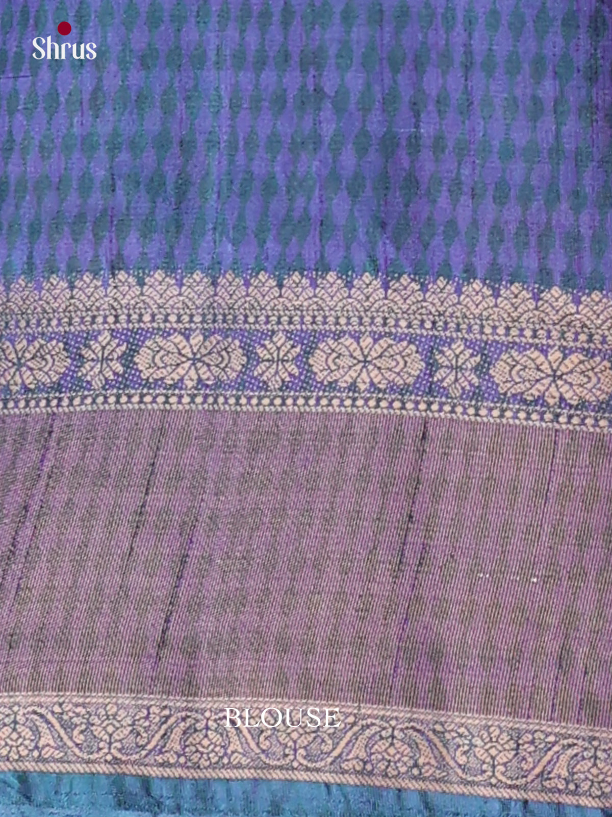 Blue & Purple- Semi Patola Saree