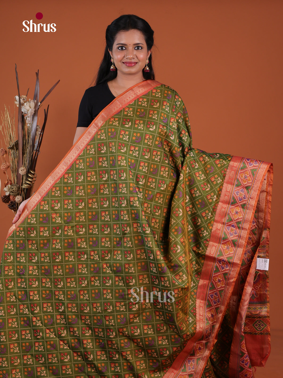 Semi Patola Saree - EH04119 - Shop on Shrus.com