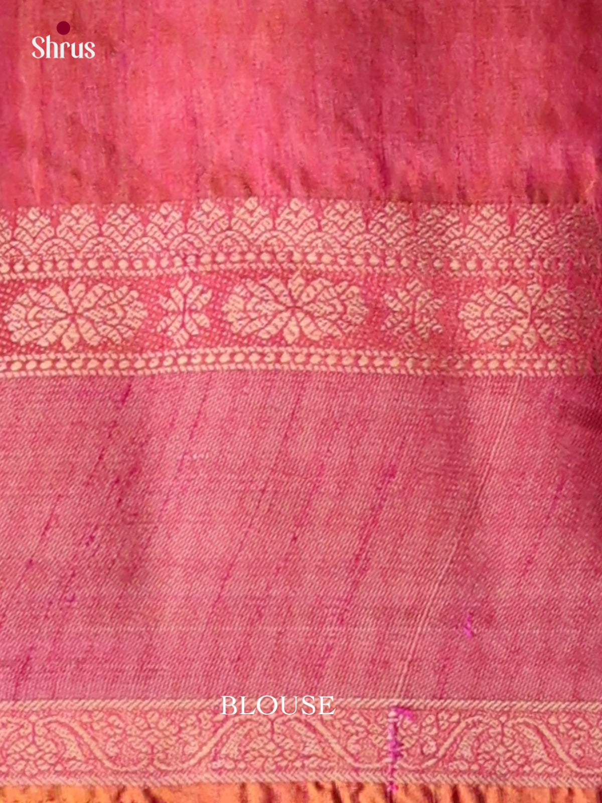 Green & Orangish Pink - Semi Patola Saree
