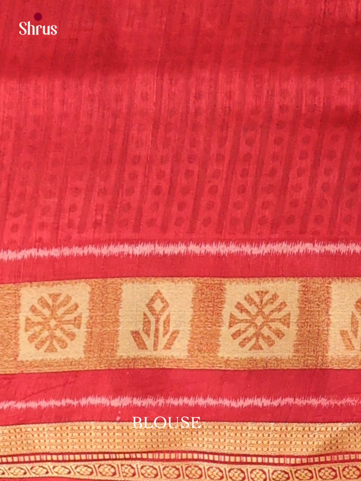 Green & Red -Semi Patola Saree