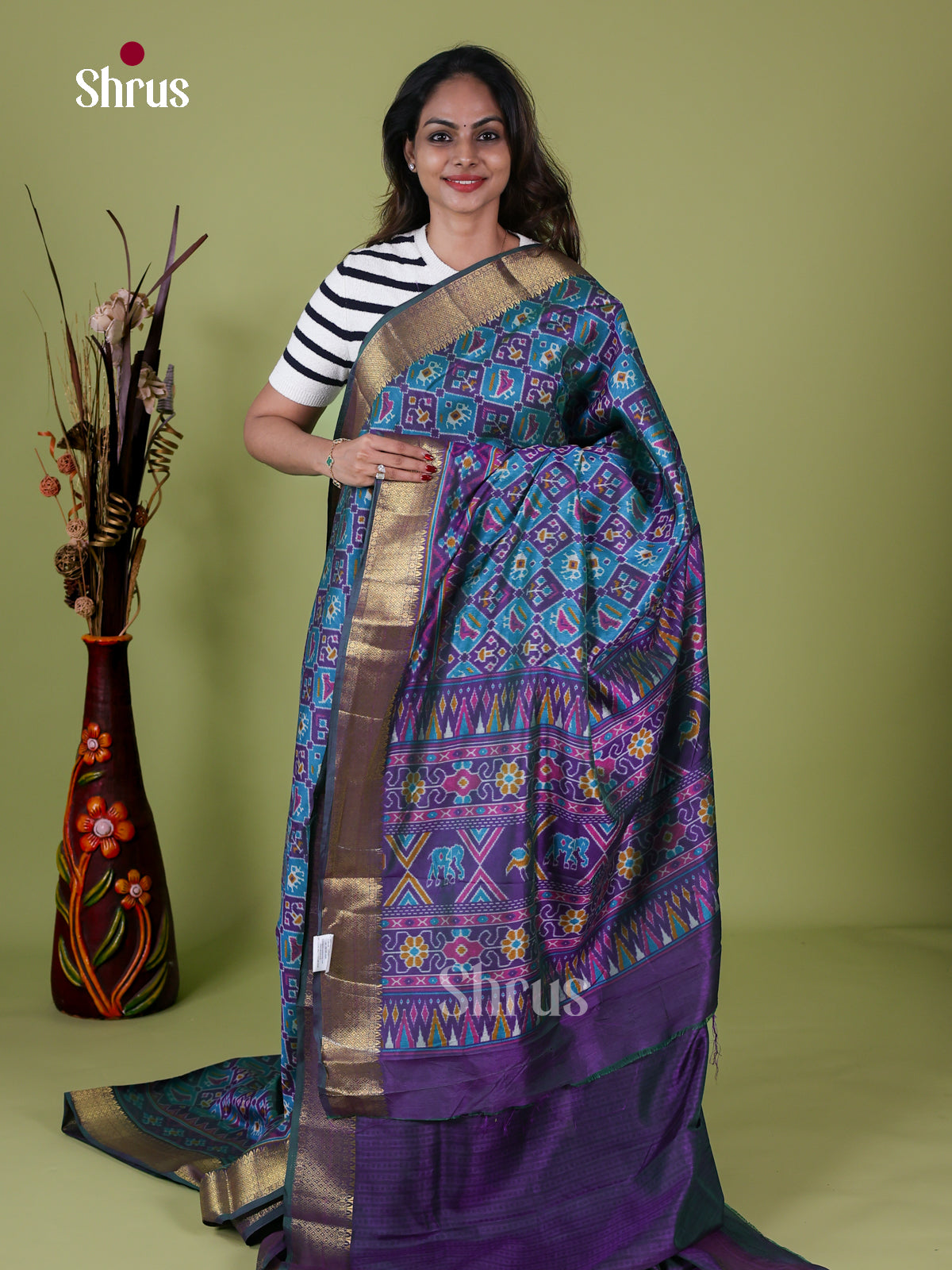 Semi Patola Saree - EH18005