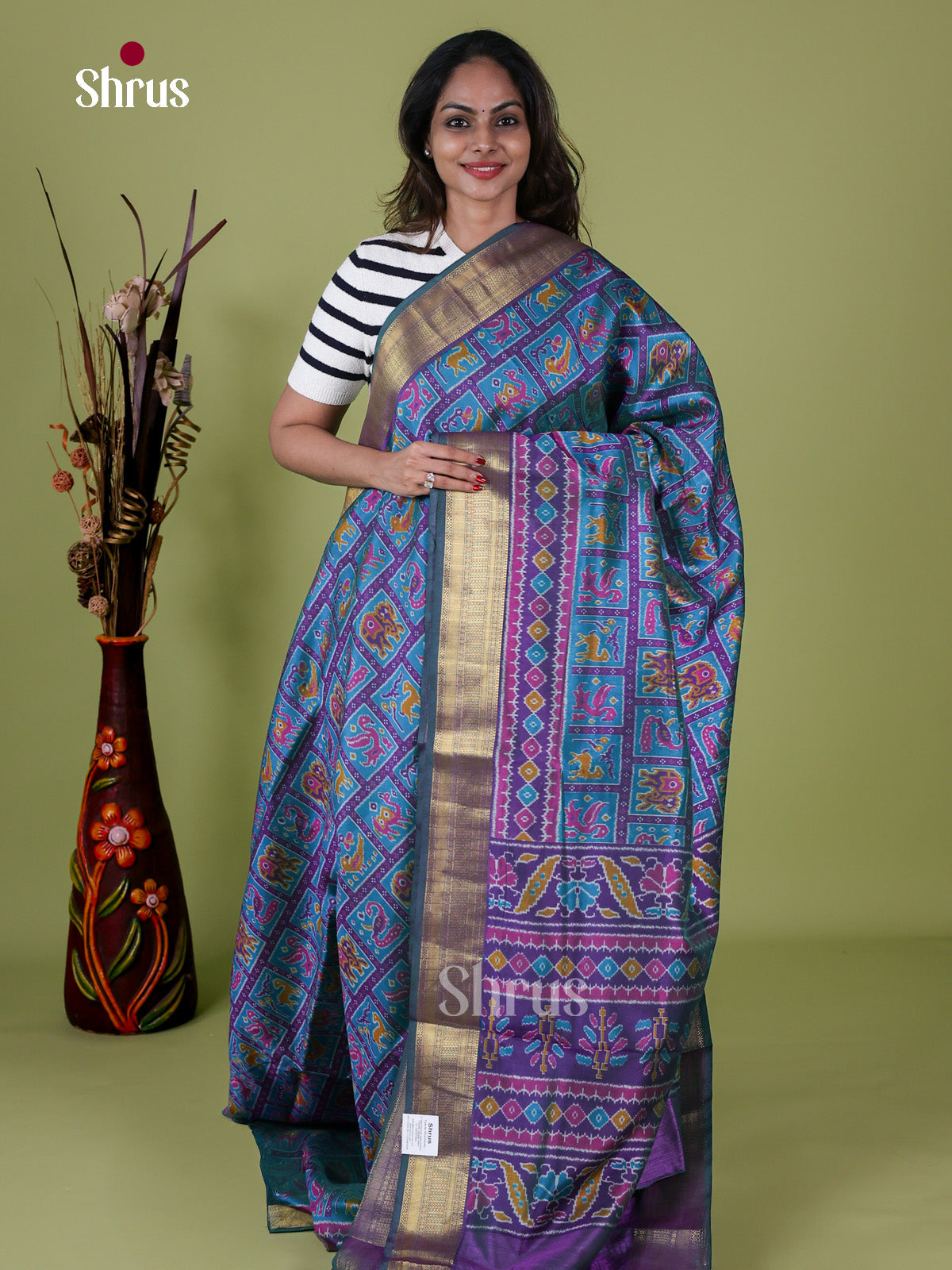 Semi Patola Saree - EH18008