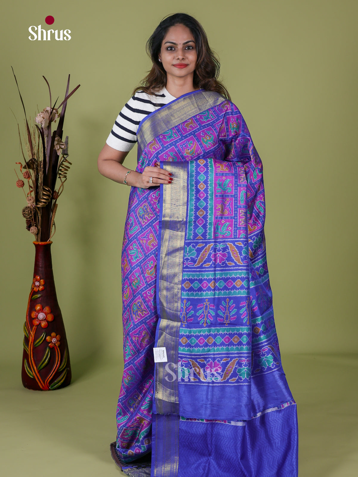 Semi Patola Saree - EH18033