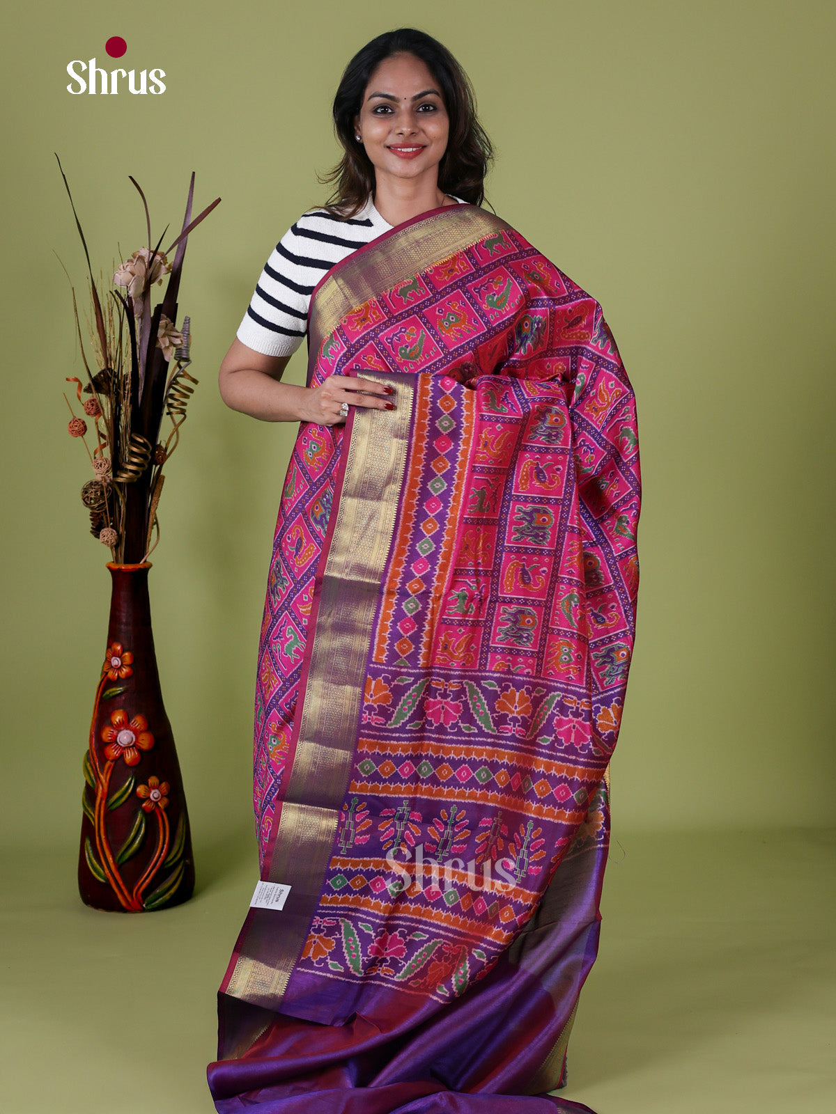 Semi Patola Saree - EH18048