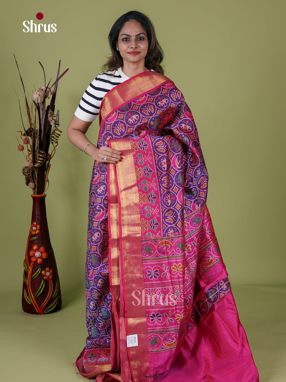 Semi Patola Saree - EH18050