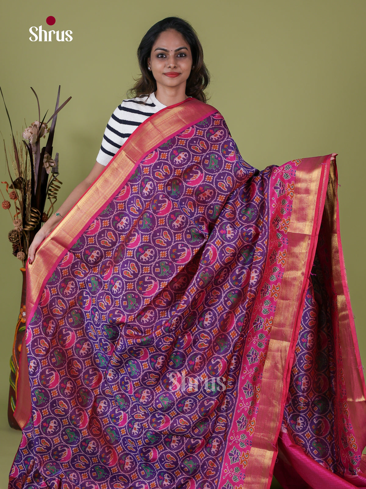 Semi Patola Saree - EH18050
