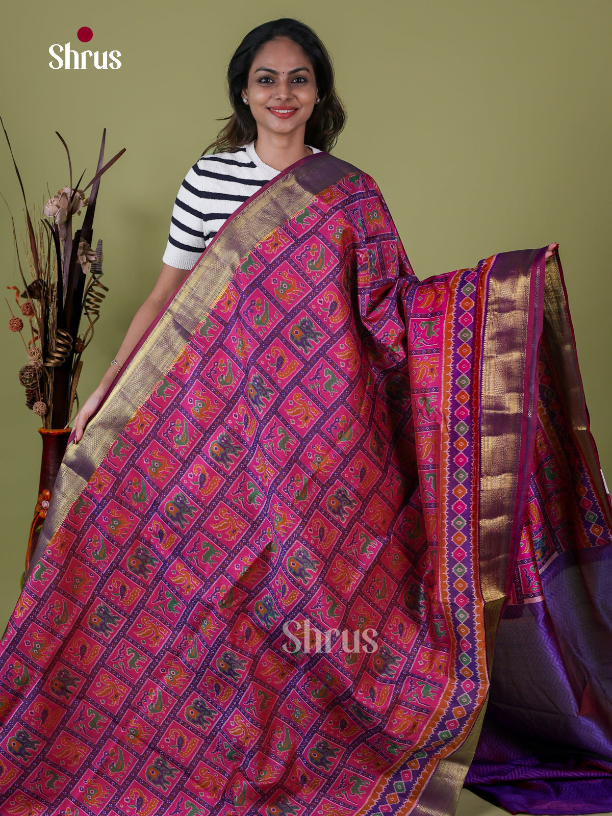 Semi Patola Saree - EH18061