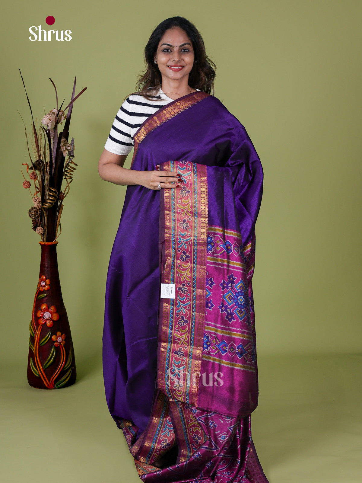 Semi Patola Saree - EH18109