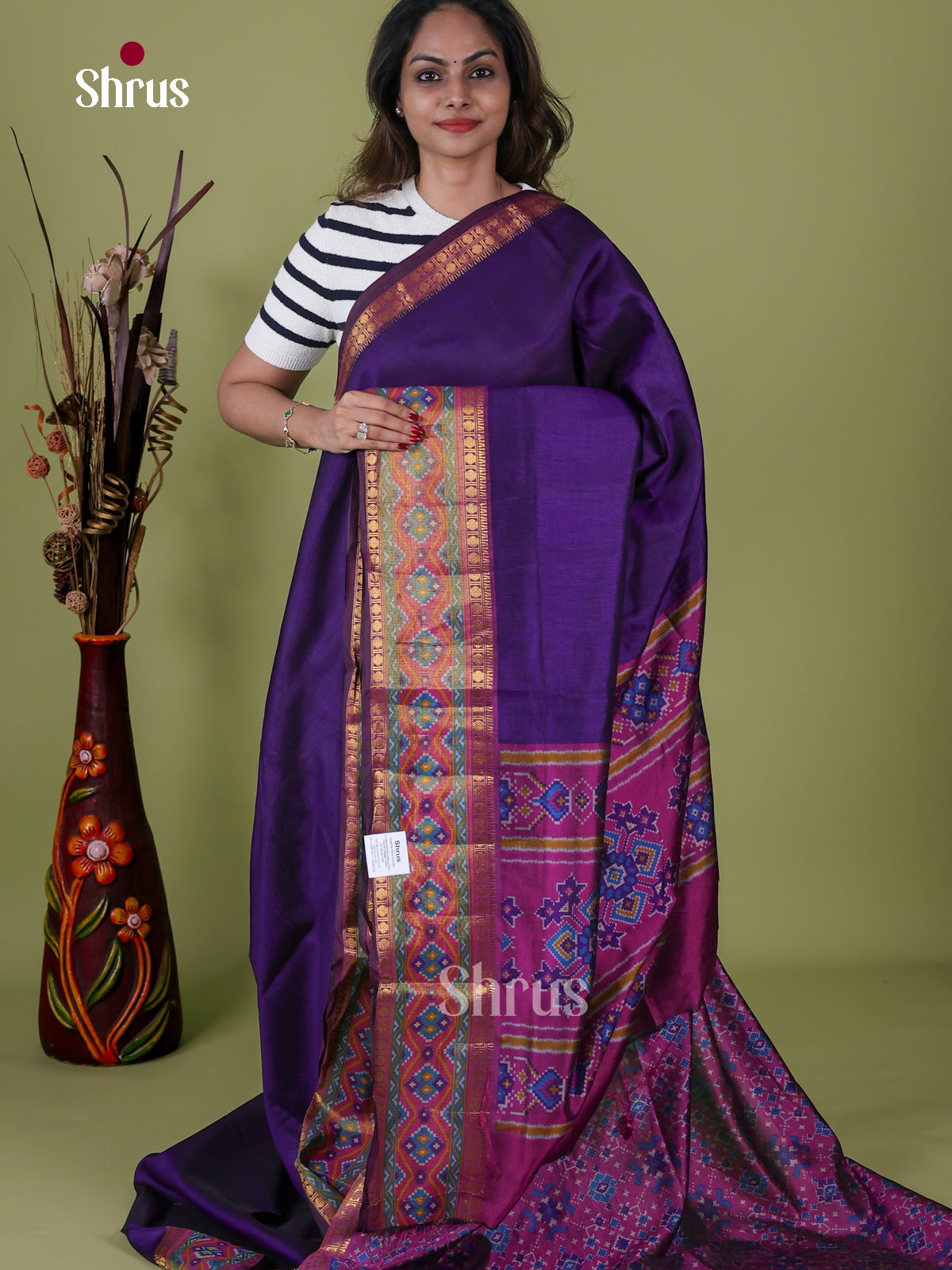 Semi Patola Saree - EH18112