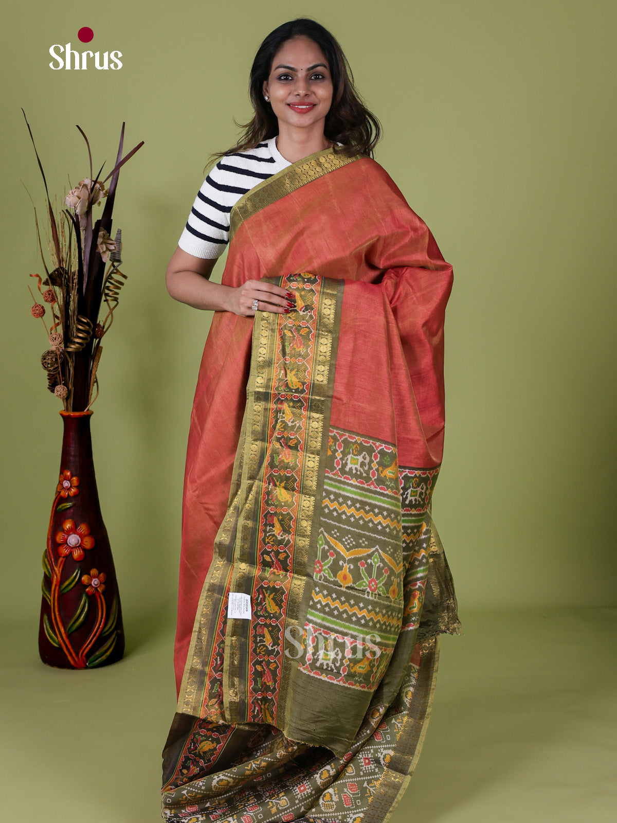 Semi Patola Saree - EH18118
