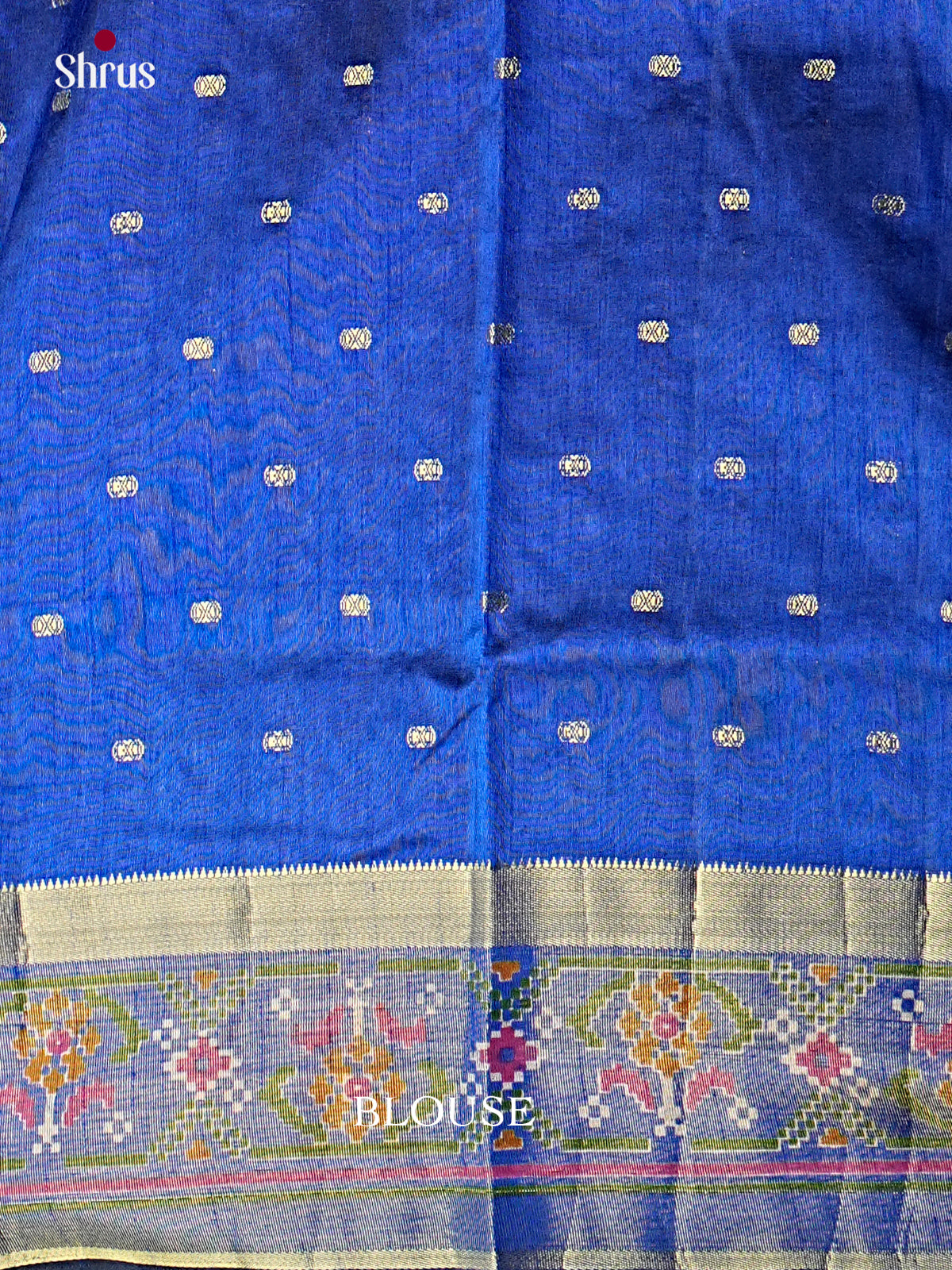 Purple & Blue - Semi Patola Saree - Shop on Shrus.com