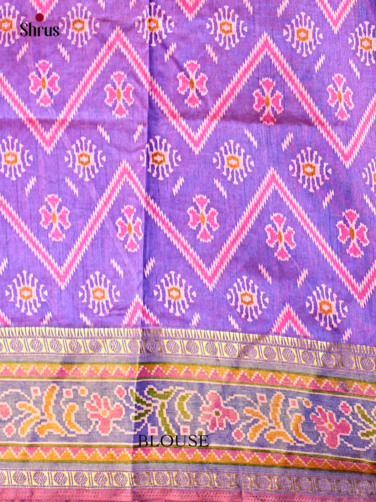 Pink & Purple - Semi Patola Saree