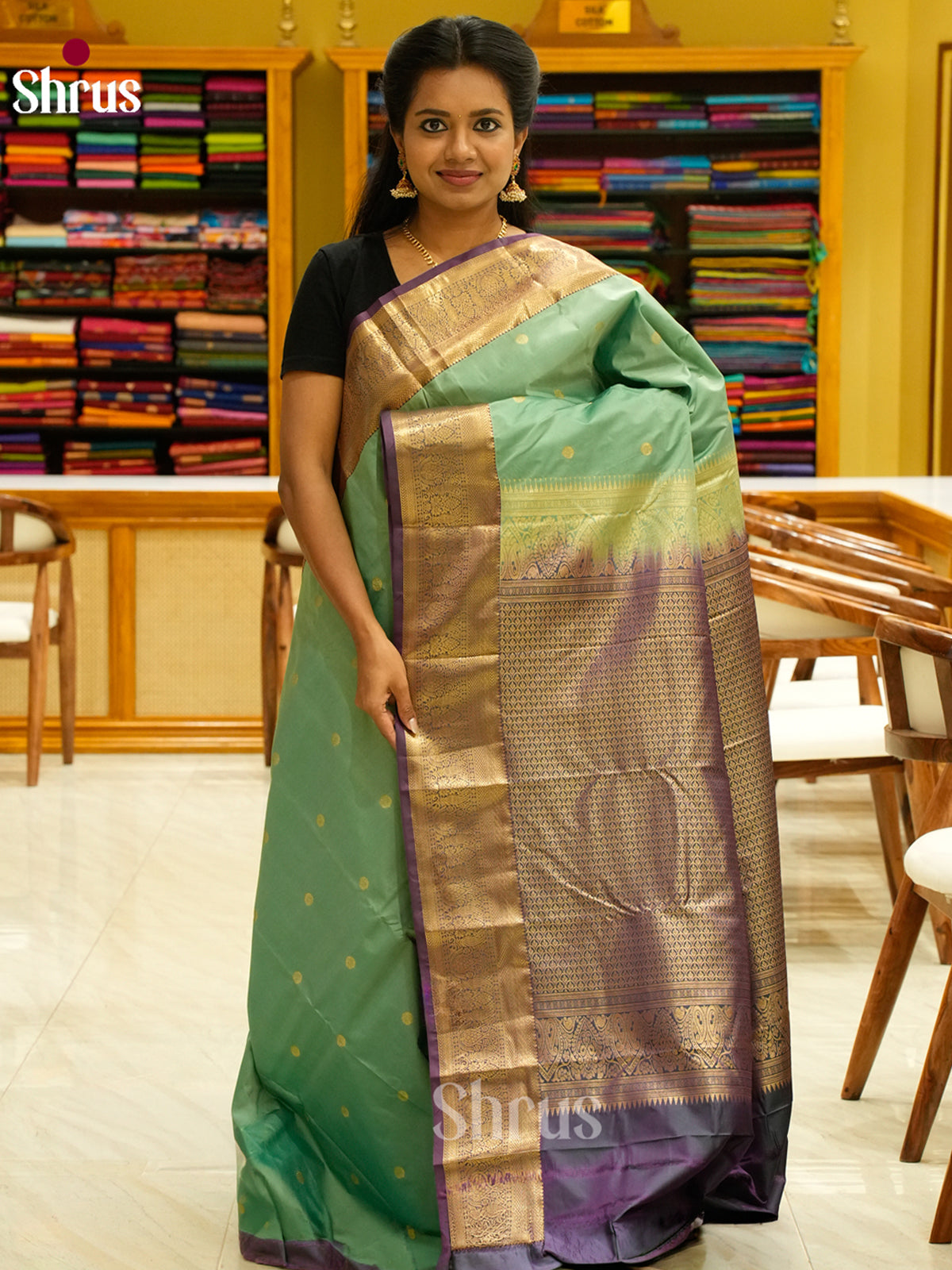Kanchipuram-halfpure Saree - EH19067