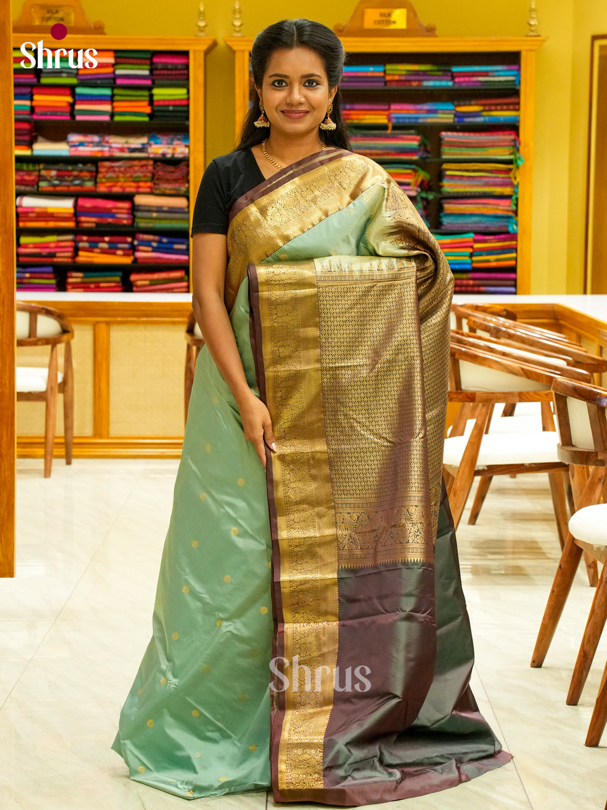 Kanchipuram-halfpure Saree - EH19069